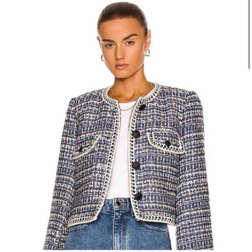 Christian Lacroix Revolve Tweed Cropped Blazer
